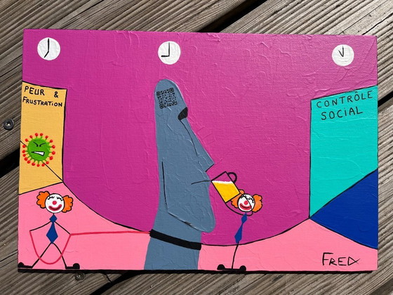 Image 1 of Acrylic on canvas board. Format 24x30cm.