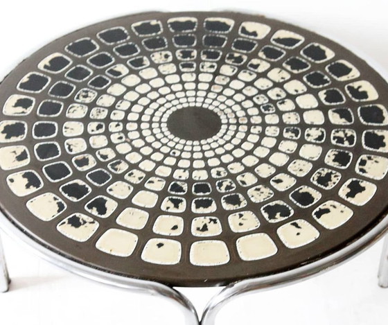 Table basse chromée, années 1970 – Livres d'art, Chrome, Retro (photo 5 of 8)