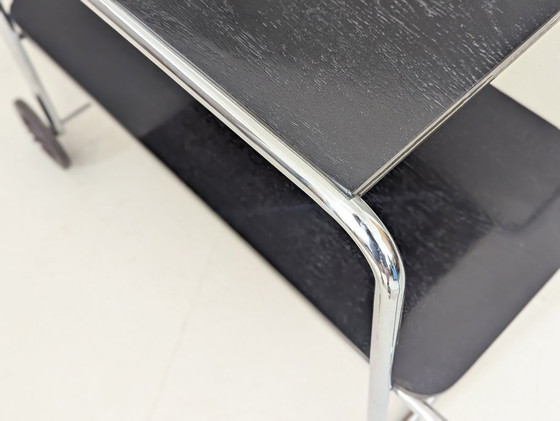 Image 1 of Carro de servicio de acero tubular Bauhaus de Robert Slezák, años 30