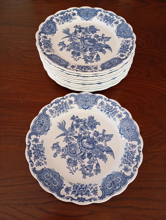 Piatti piani inglesi Ridgway 'Windsor' blu e bianco – Stoviglie, Porcelain (photo 10 of 22)