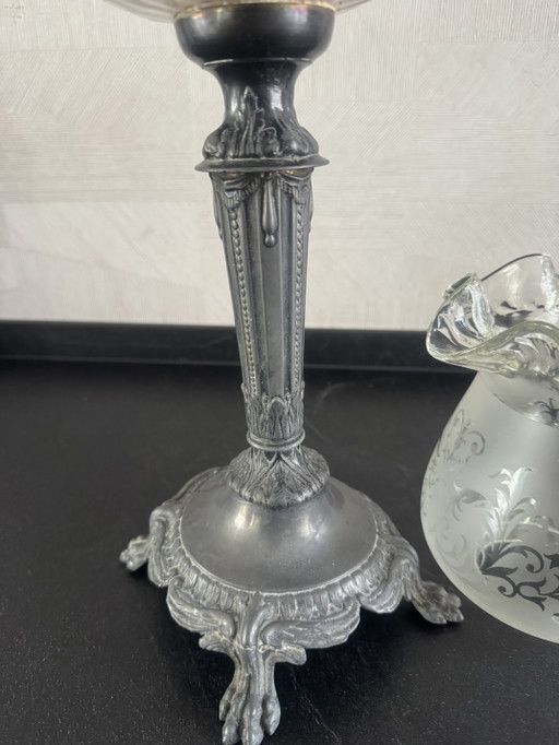 Tin oil lamp