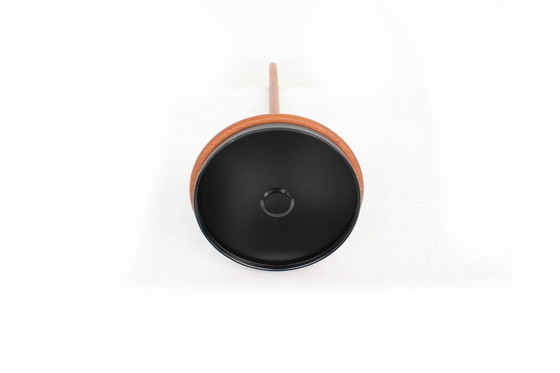 Image 1 of as new! DOMUS Danish Mid - Century eccentric Teak Table Lamp, Vintage Table Lamp with adjustable Lampshade