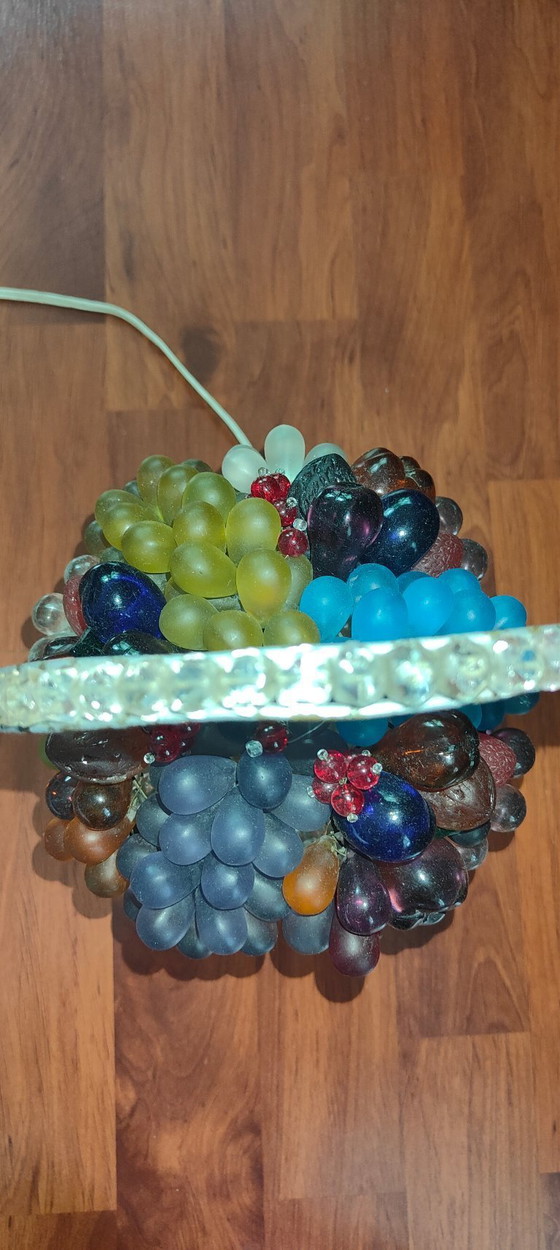 Image 1 of Tschechische Art Deco Obstkorb Lampe