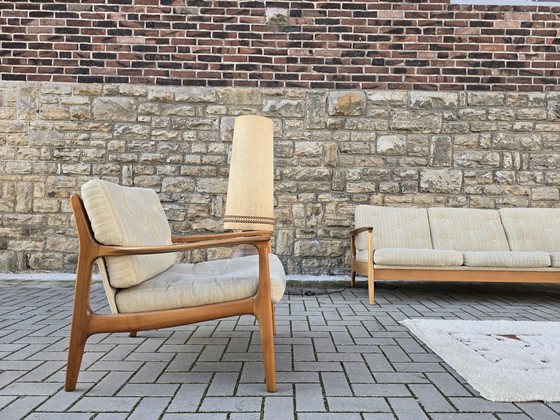 Image 1 of Eugen Schmidt Sofa Daybed jaren 60 Mid Century jaren 70 Zitgroep Vintage Bank Easy Chair Fauteuil