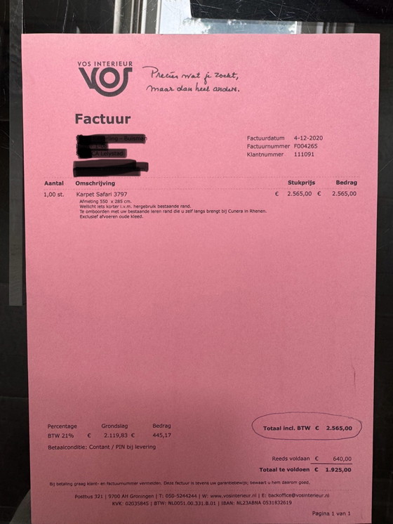 Image 1 of Groot sisaltapijt met allure