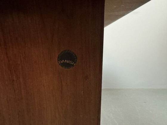 Image 1 of Iconic Mid-Century Sliding Bar Coffee Table in Solid Rosewood with Concealed Bar Compartments by E. Pedersen, Denmark 1960s.