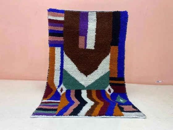 Tapis berbère marocain 250cm x 150cm – Wool, Modern (photo 10 of 11)