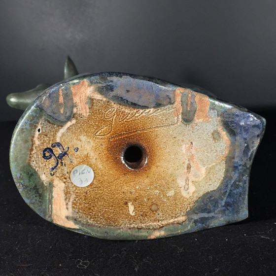 Art Deco Steenwerk Hertenbeeldhouwkunst van Thierry Van Rijswijck voor Roger Guérin, jaren 30 – Ceramic (photo 15 of 16)