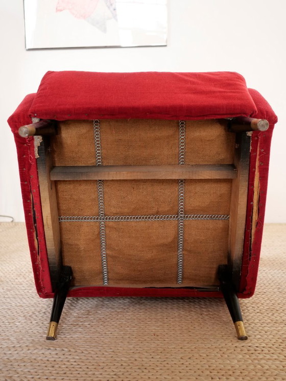 Image 1 of Italienischer Sessel, Vintage-Design aus den 1950er Jahren (Mid-Century).