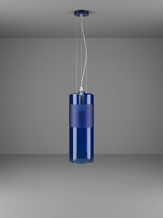 Kartell Easy Pendant Lamp by Ferruccio Laviani – Blue – Italy, 2003 – Plastic (photo 2 of 5)