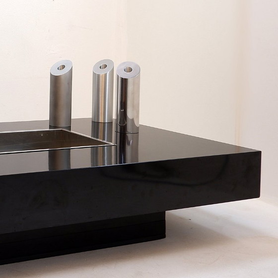 Image 1 of Italiaanse salontafel geïnspireerd op het "Alveo" model van W. Rizzo voor Sabot