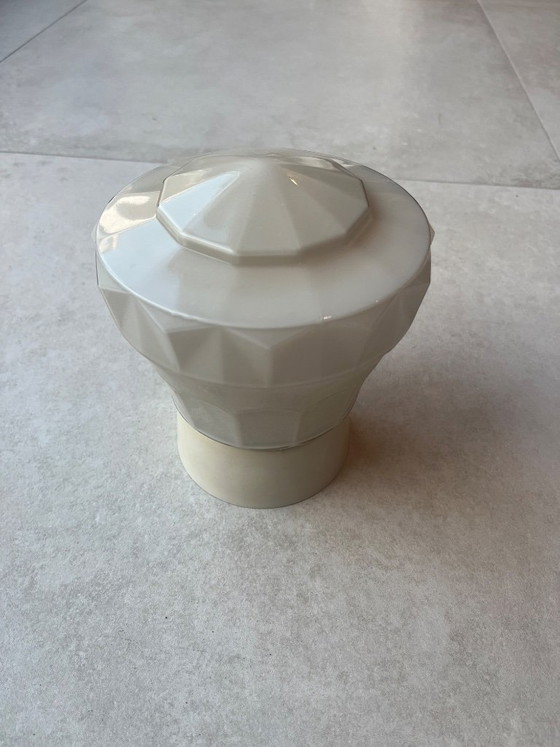 Vintage Ceiling Light Geometric Shape (Art Deco) – Nika, Glass (photo 4 of 5)