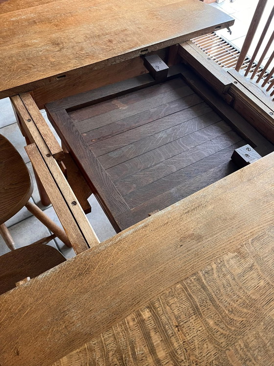 Sedie da pranzo a fuso vintage De Ster Gelderland, Legno, Marrone (foto 7 di 9)