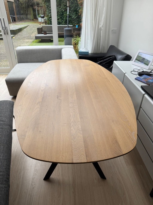 Table de salle à manger Mobitec Eclipse 180x100 en chêne