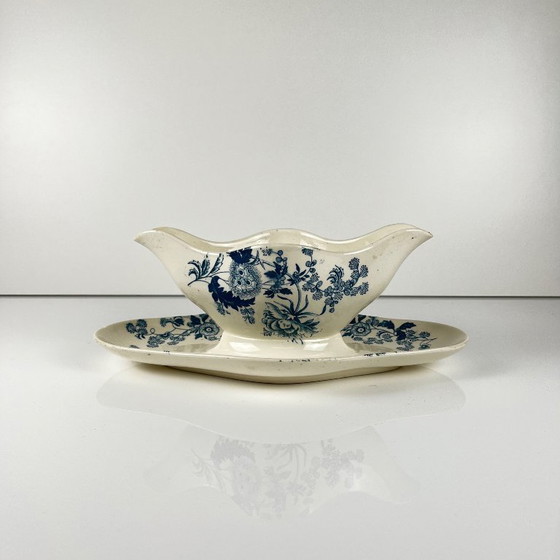 Image 1 of Saucière Longwy, fin du 19e siècle "Ycho".