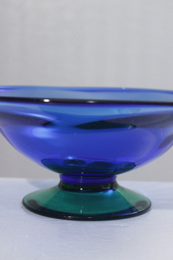 Image 1 of Erika Lagerbielke pour Orrefors grande coupe à fruits "Louise" Suède XXème