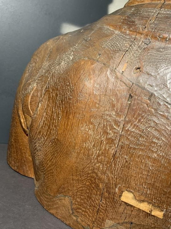 Frans Claessens, Levensgrote Buste van Pablo Picasso, Gesneden Hout, Jaren 30 – Beeldhouwkunst, Wood (photo 9 of 14)