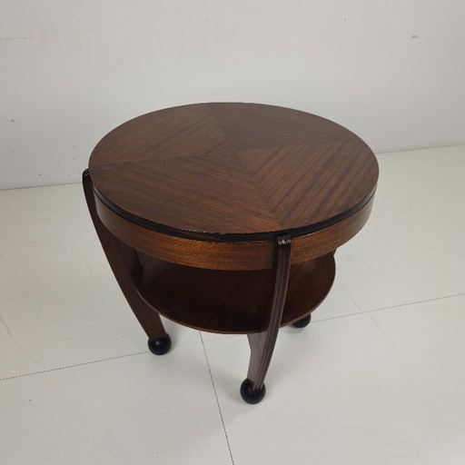 Art Deco oak coffee table – Amsterdam School, Netherlands, 1930s