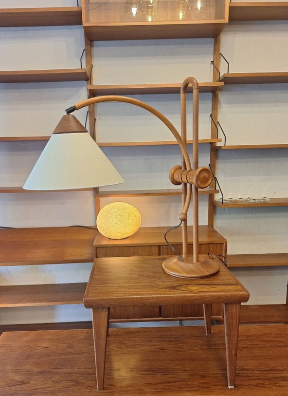 Image 1 of Lampe de table en teck multiréglable Domus, Danemark 1970