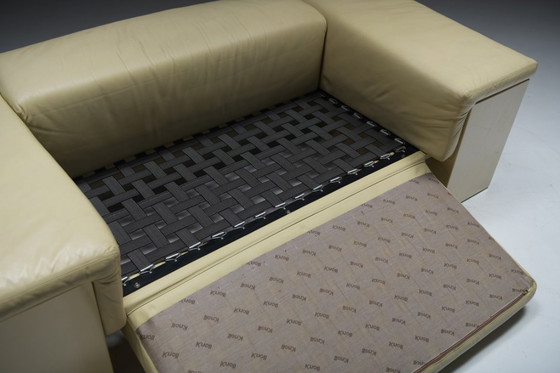 Image 1 of Stunning Brigadier sofa in very rare soft yellow by Cini Boeri for Knoll