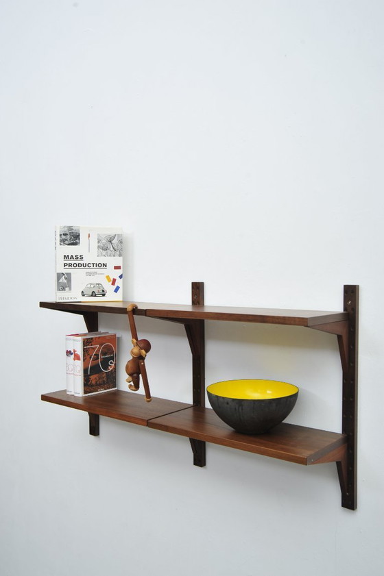 Image 1 of Étagère murale "Royal System" en bois de noyer de Poul Cadovius pour CADO (années 1950)