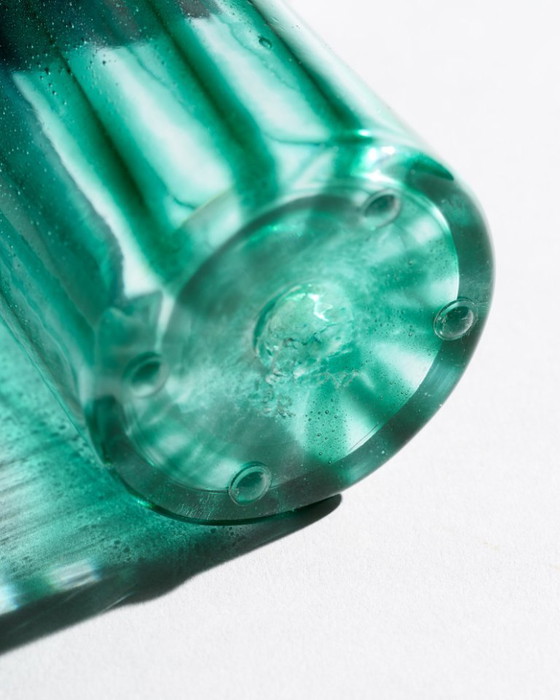 Image 1 of Curated Studio Art Glass Duo German Exhibition Pieces Signed by Artisans 80s-90s