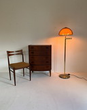 Vintage messing mushroom vloerlamp, Swisslamps ‘70