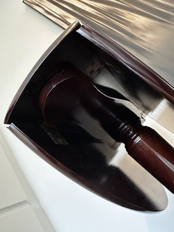 Image 1 of Montaplatos plegable antiguo / Mesa de servicio de dos niveles con ruedas