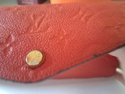 Portefeuille orange Louis Vuitton