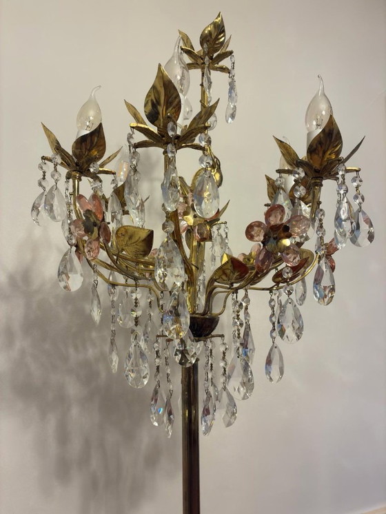 Image 1 of Elegante lámpara de pie de cristal