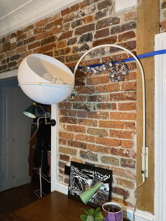 Image 1 of Grande lampada da parete ad arco Dijkstra in acciaio e acrilico