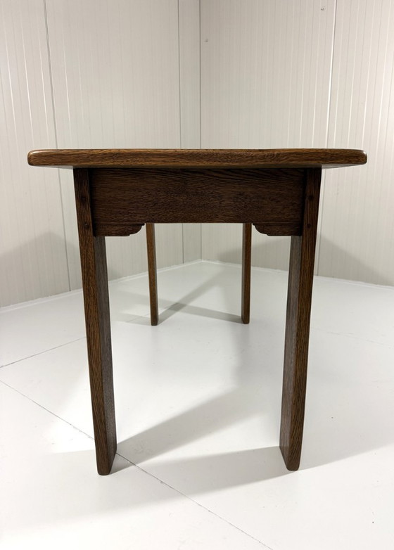 Mesa consola rústica de roble años 60, Madera, Marrón (foto 11 de 19)