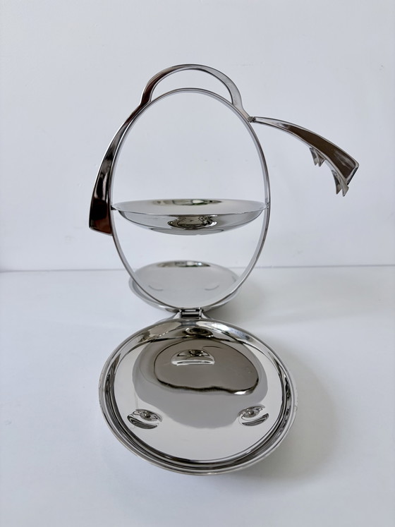 Alessi Etagère “Anna Gong” Van Alessandro Mendini. – Tafelaccessoires, rvs (photo 7 of 10)