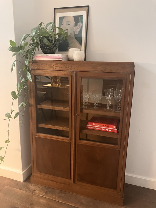 Wandschrank / Vitrine / Highboard im Stil der Amsterdamer Schule (Niederländisches Design)