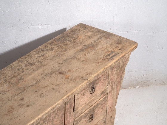Antique low sideboard in pine wood – China, circa 1920 – Iron (photo 13 of 40)