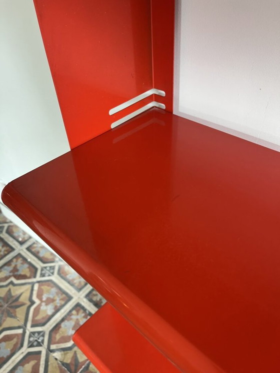 Portaoggetti da parete rosso italiano del 1970 – Scaffali a muro, Metal (photo 10 of 13)