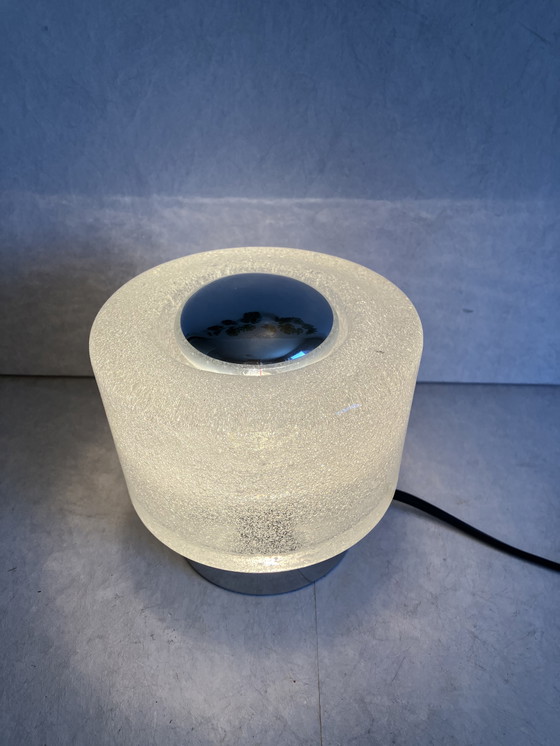 Image 1 of Peill and Putzler table lamp with thick bubble glass vintage