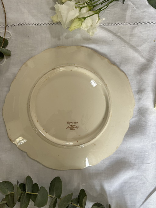 Plat gâteau Sarreguemines 