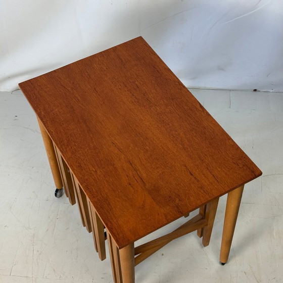 Image 1 of Paul Hundevad Teak Nest of Tables, 1960s