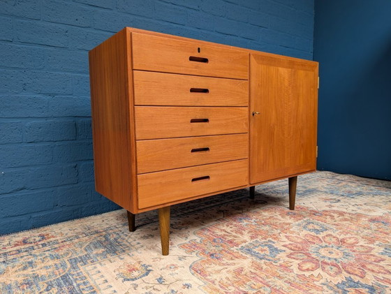 Image 1 of Vintage Sideboard, Kai Winding for P. Jeppesen Mobelfabrik, 1960s