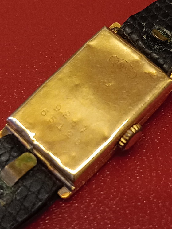 Image 1 of Art-deco uurwerk 18kt goud 