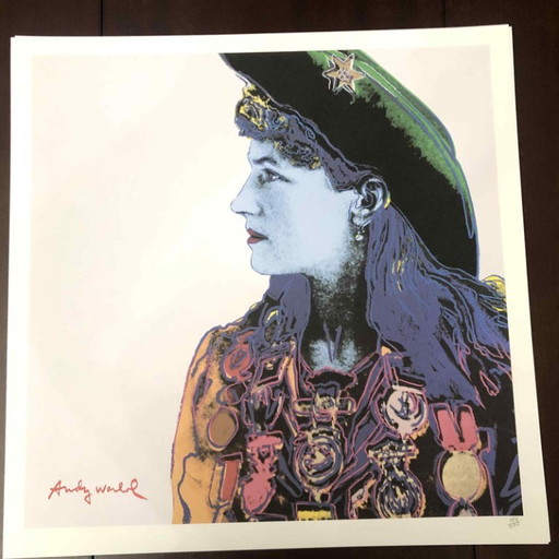 1990s After Andy Warhol "Annie Oakley" Lithograph – lithos zeefdrukken, Paper