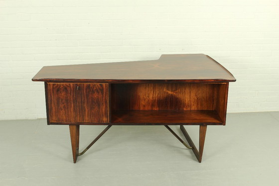 Image 1 of Escritorio 'Boomerang' de Peter Løvig Nielsen de los años 60 Hedensted Møbelfabrik