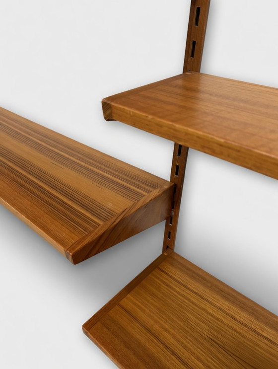 Image 1 of Teakhouten rekkensysteem van Kai Kristiansen voor Feldballes