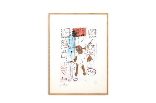 Jean-Michel Basquiat. Nummerierter Farbsiebdruck. 1990er Jahre.