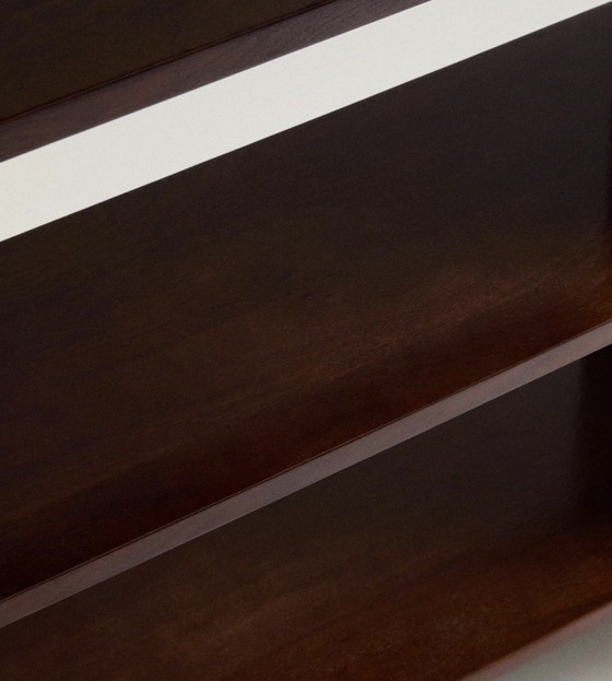 New ZARA HOME Wall cabinet in stainless steel and wood, rvs, Brown (photo 4 of 5)