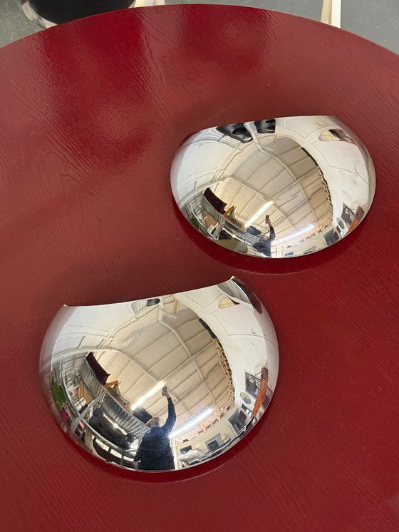 Image 1 of Ensemble de 2 appliques murales vintage style spatial par Reggiani Goffredo