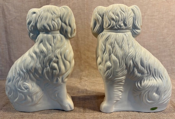 Beswick Staffordshire-spaniëls. Model 1378-3 (26 cm, Set van 2) – Decoratieve objecten, Ceramic (photo 7 of 14)