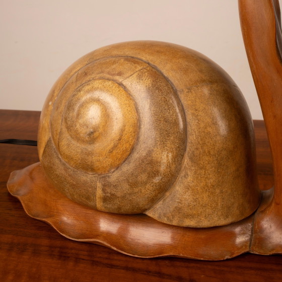 Aldo Tura Parchment Snail Table Lamp Mid Century 1940 – Paper, Brass, Mid Century Modern (photo 10 of 27)