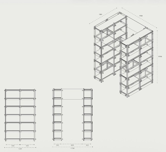 Meuble design personnalisé – Bibliothèques, Bois, Plastique (photo 5 of 5)